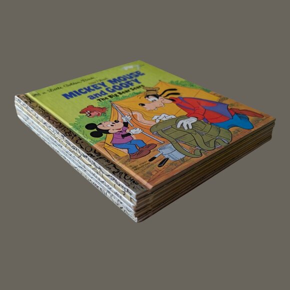 Vintage Disney Mickey & Donald Little Golden Book Bundle (5) 80s/90s - Picture 2 of 2